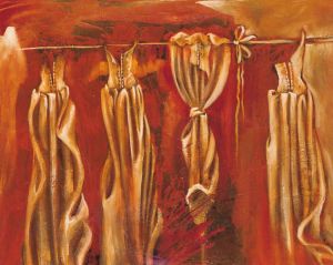 Sin t  tulo   mixta s   tela   60x80 cm.   1999 